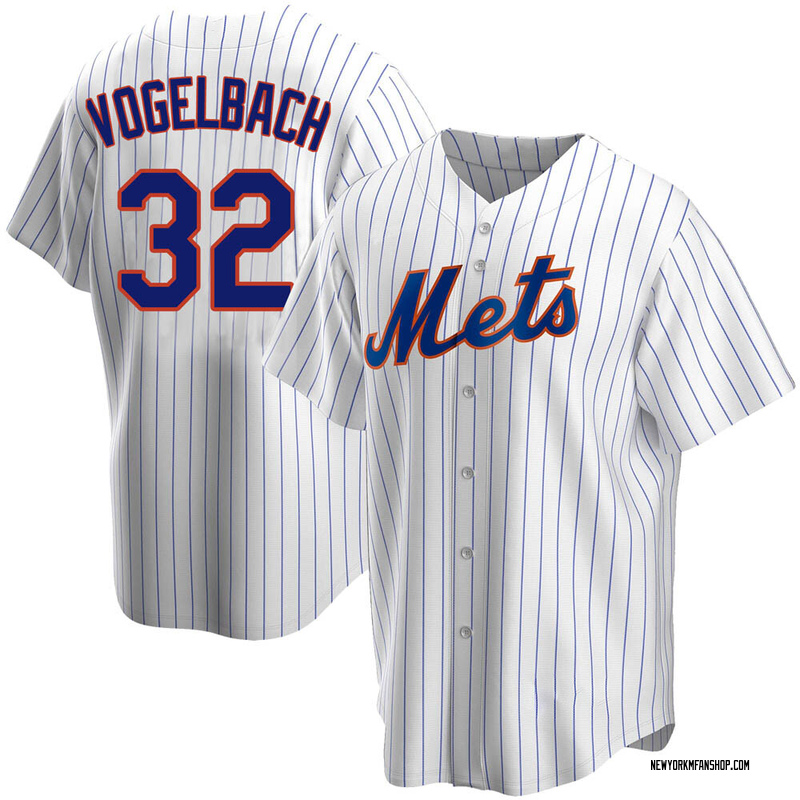 Daniel Vogelbach Men's New York Mets Home Jersey White Replica