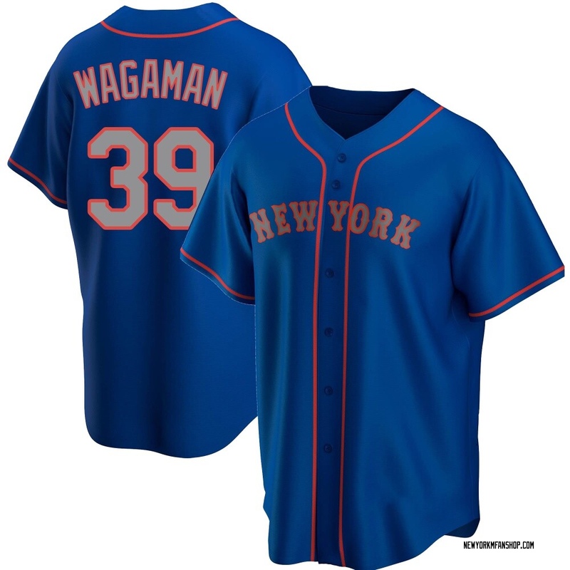 Eric Wagaman Men's New York Mets Alternate Road Jersey - Royal Replica