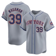 Eric Wagaman Men's New York Mets Away Jersey - Gray Limited