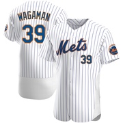 Eric Wagaman Men's New York Mets Home Jersey - White Authentic