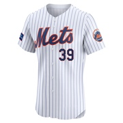 Eric Wagaman Men's New York Mets Home Patch Jersey - White Elite