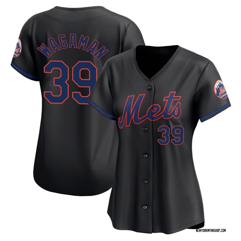 Eric Wagaman Women's New York Mets Alternate Jersey - Black Limited