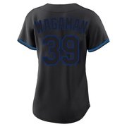 Eric Wagaman Women's New York Mets Fashion Jersey - Black Replica