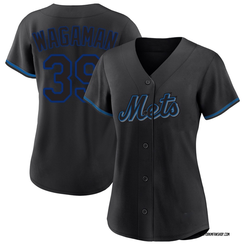 Eric Wagaman Women's New York Mets Fashion Jersey - Black Replica