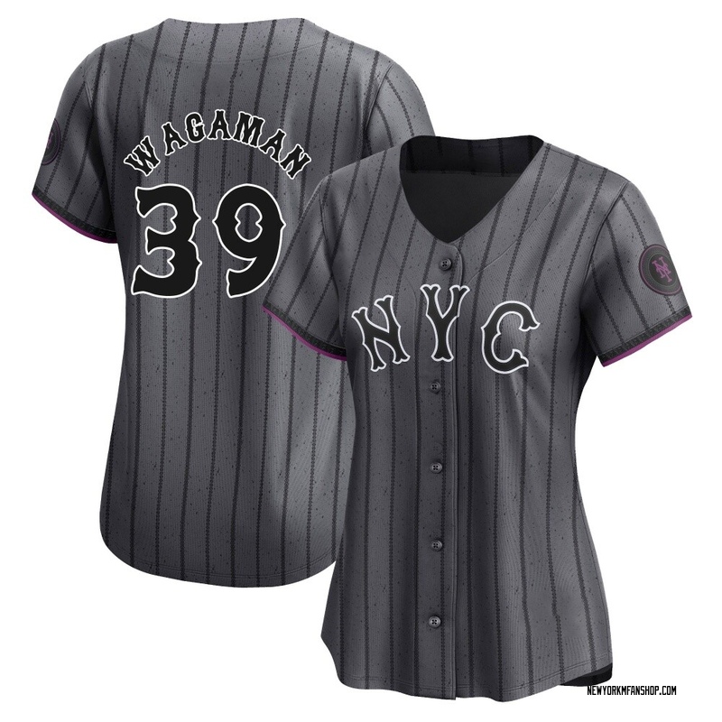Eric Wagaman Women's New York Mets Graphite 2024 City Connect Jersey - Limited