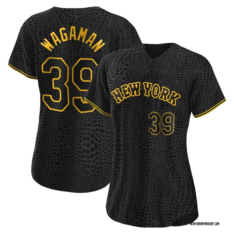 Eric Wagaman Women's New York Mets Snake Skin City Jersey - Black Replica