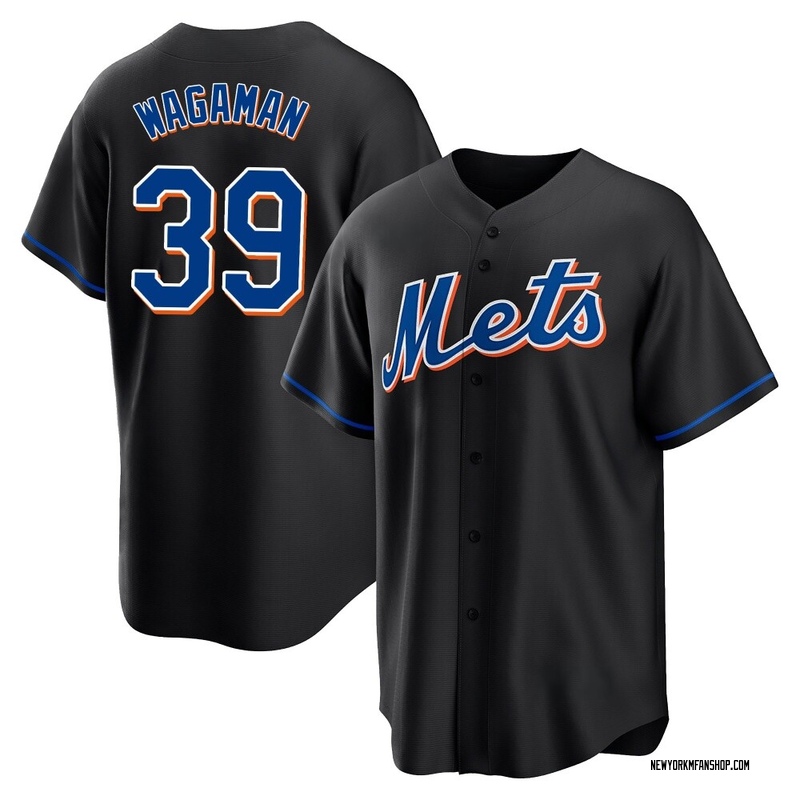Eric Wagaman Youth New York Mets 2022 Alternate Jersey - Black Replica
