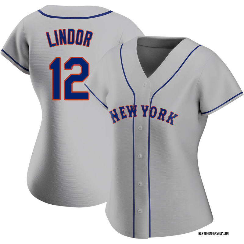 Francisco Lindor Women's New York Mets Road Jersey - Gray Authentic