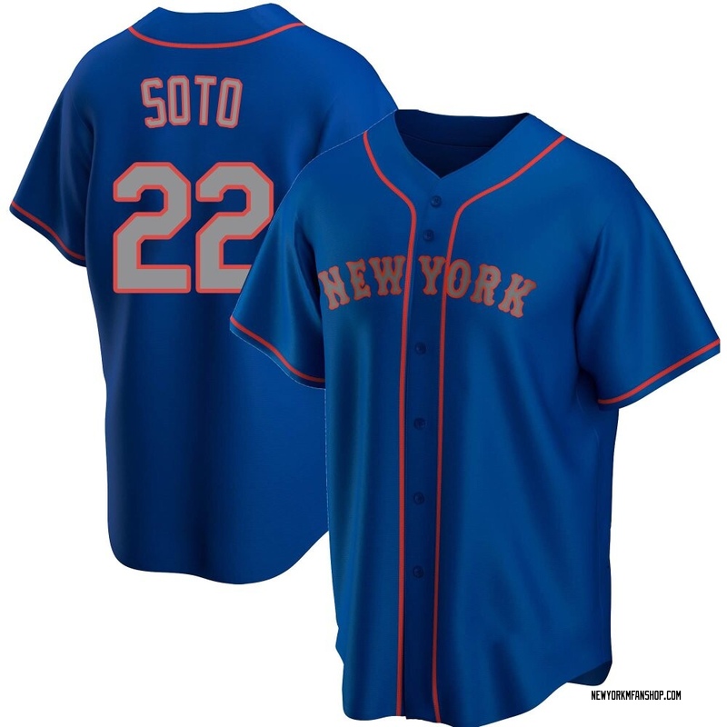 Juan Soto Men's New York Mets Alternate Road Jersey - Royal Replica