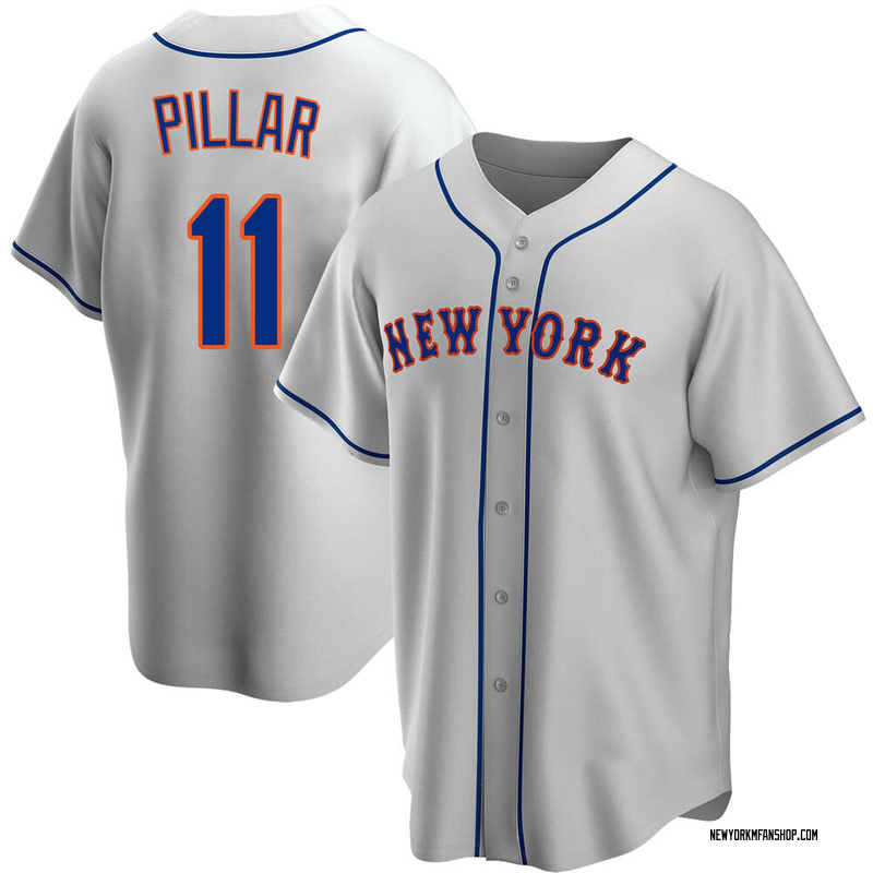 Kevin Pillar Men's New York Mets Road Jersey - Gray Replica