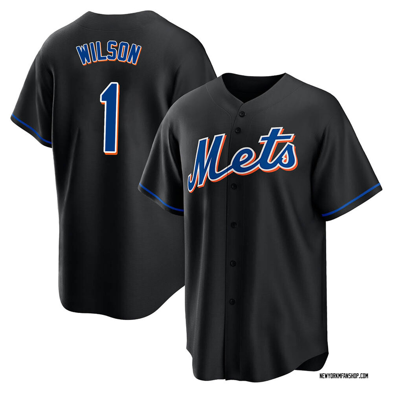 Mookie Wilson Men's New York Mets 2022 Alternate Jersey - Black Replica