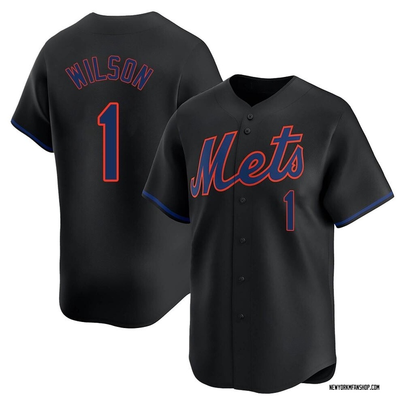 Mookie Wilson Men's New York Mets Alternate Jersey - Black Limited