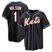 Mookie Wilson Men's New York Mets Fashion Out Jersey - Black Replica