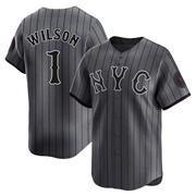 Mookie Wilson Men's New York Mets Graphite 2024 City Connect Jersey - Limited