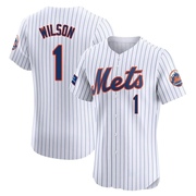 Mookie Wilson Men's New York Mets Home Patch Jersey - White Elite