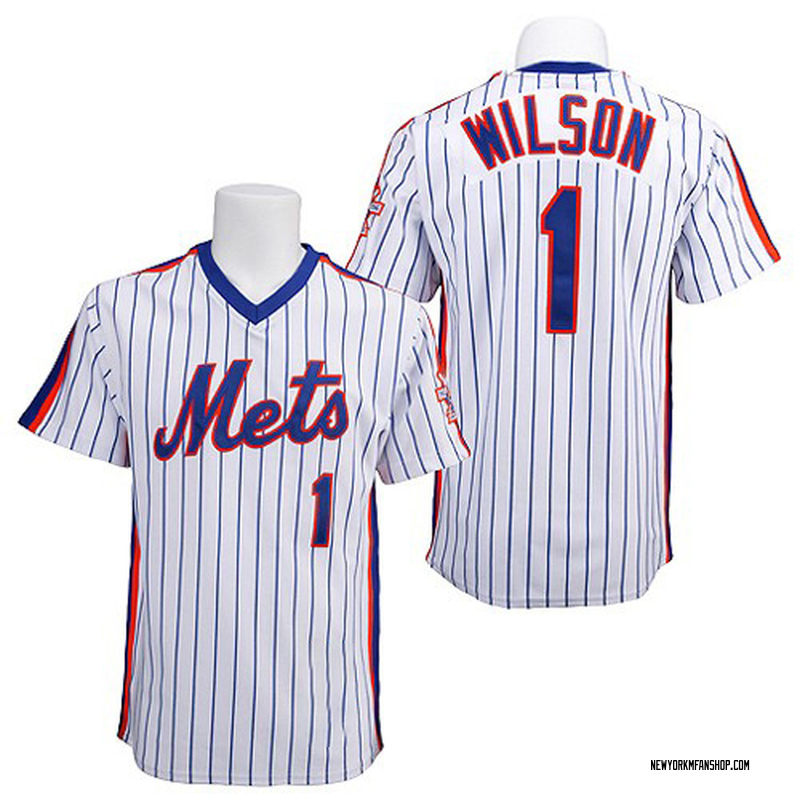 Mookie Wilson Men's New York Mets Strip Throwback Jersey - White