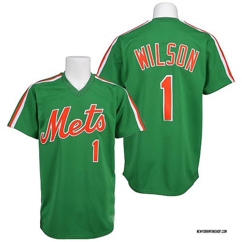 Mookie Wilson Men's New York Mets Throwback Jersey - Green Authentic
