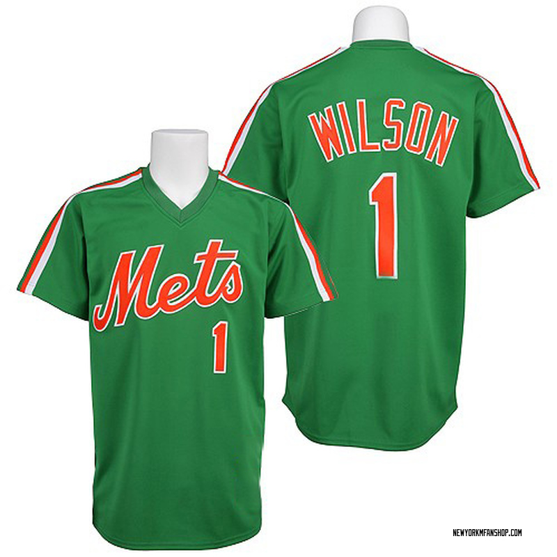 Mookie Wilson Men's New York Mets Throwback Jersey - Green Replica