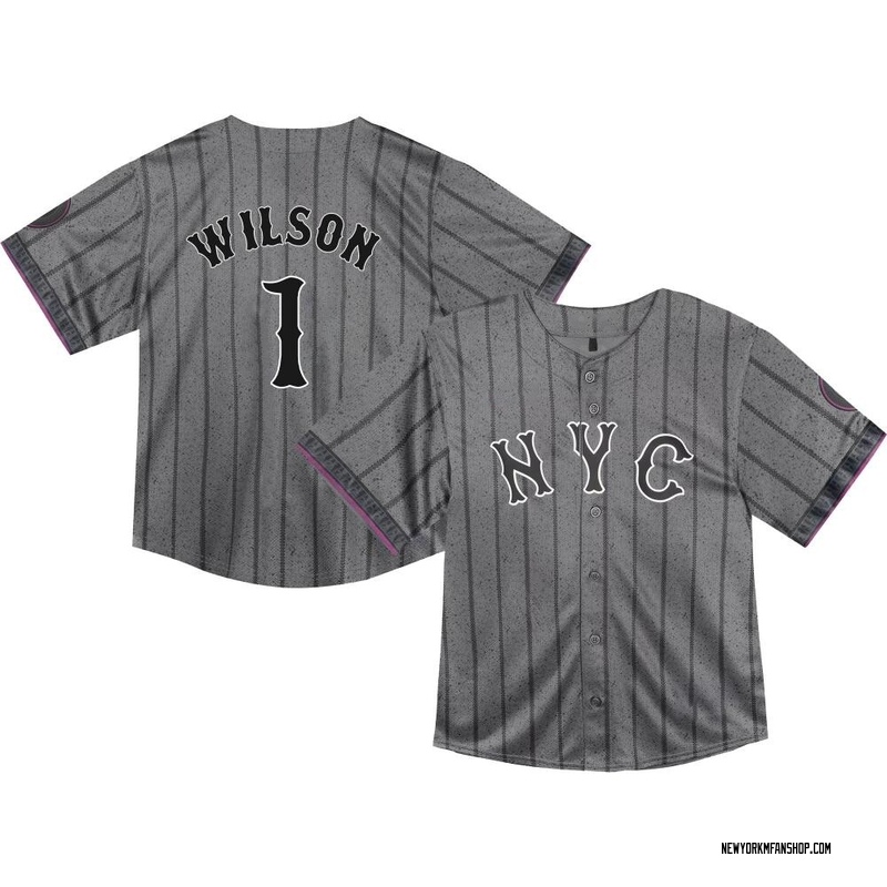 Mookie Wilson Toddler New York Mets Graphite 2024 City Connect Jersey - Limited