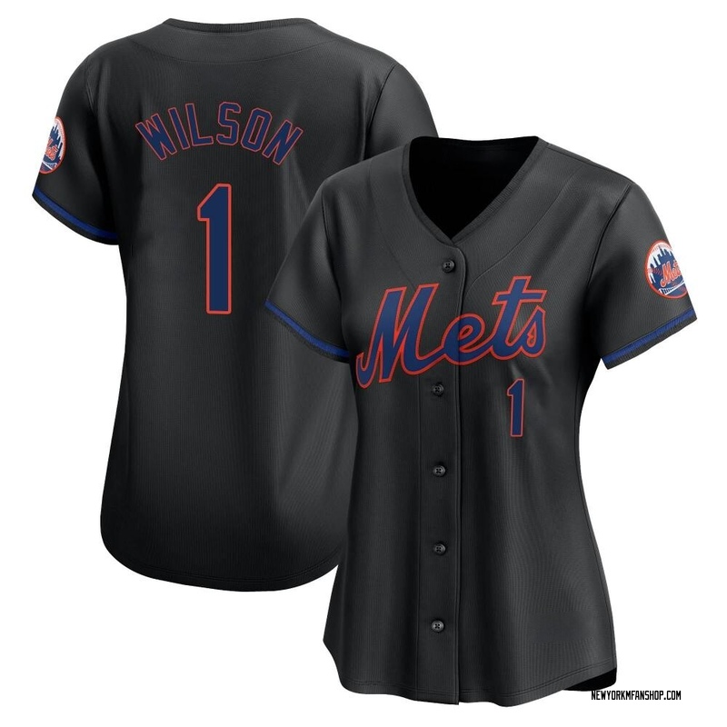 Mookie Wilson Women's New York Mets Alternate Jersey - Black Limited