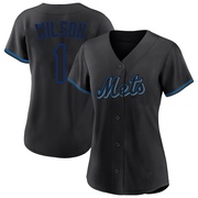 Mookie Wilson Women's New York Mets Fashion Jersey - Black Replica