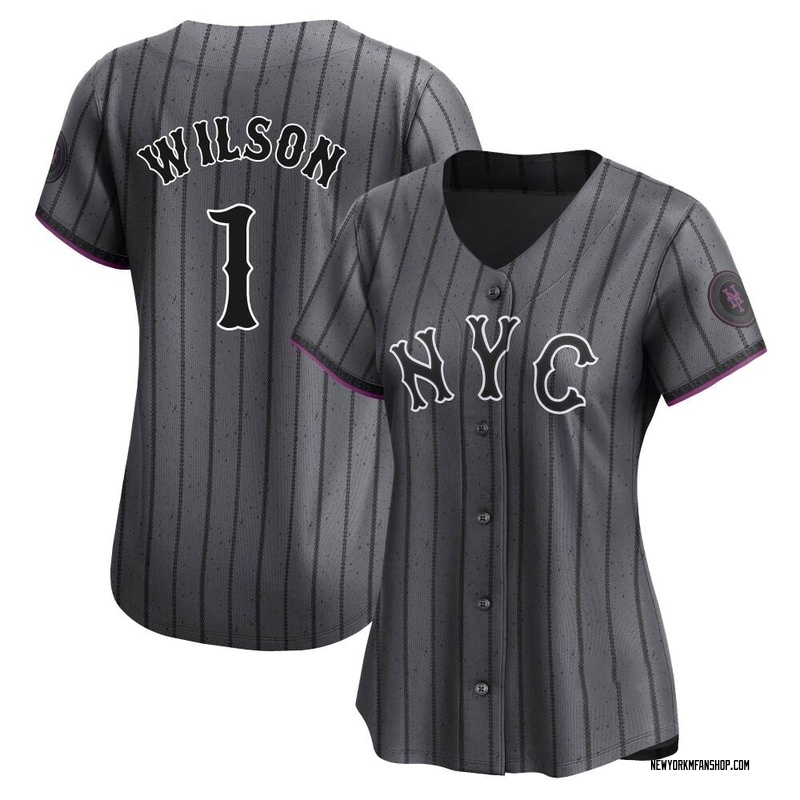 Mookie Wilson Women's New York Mets Graphite 2024 City Connect Jersey - Limited