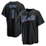 Mookie Wilson Youth New York Mets 2022 Alternate Jersey - Black Replica