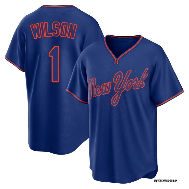 Mookie Wilson Youth New York Mets Alternate 2 Jersey - Royal Replica