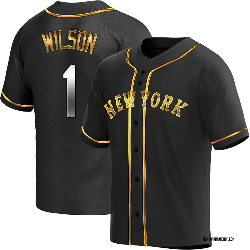 Mookie Wilson Youth New York Mets Alternate Jersey - Black Golden Replica