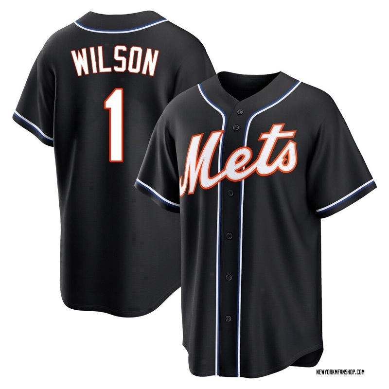 Mookie Wilson Youth New York Mets Fashion Out Jersey - Black Replica