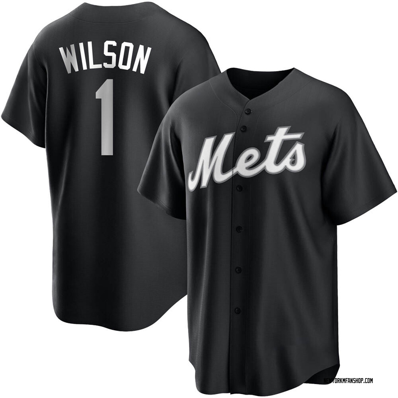 Mookie Wilson Youth New York Mets Jersey - Black/White Replica