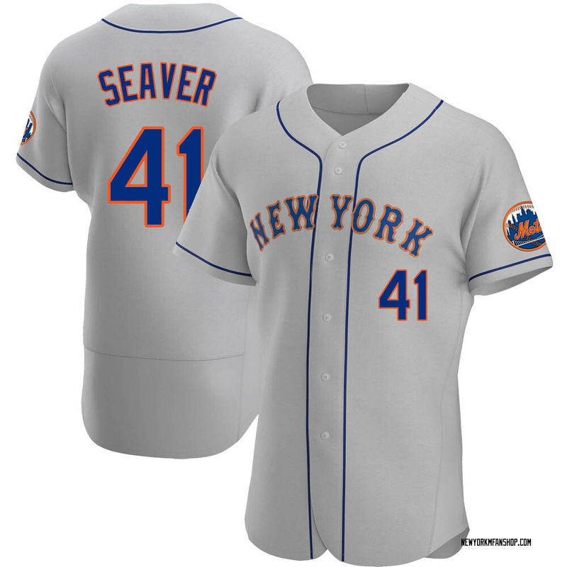 Men's 1969 New York Mets #41 Tom Seaver Replica Cream Throwback